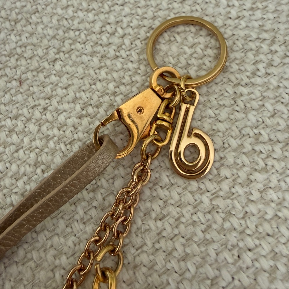 BonBonite Artisan Floral Leather Tassel Keychain - Picture 4 of 7